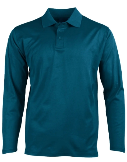 Picture of Winning Spirit, Mens Cotton Back Truedry L/S Polo